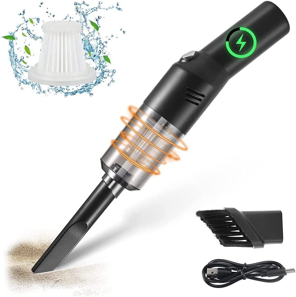 Aspirator portabil, 6000 Pa, umed-uscat, 5000 mAh, compact