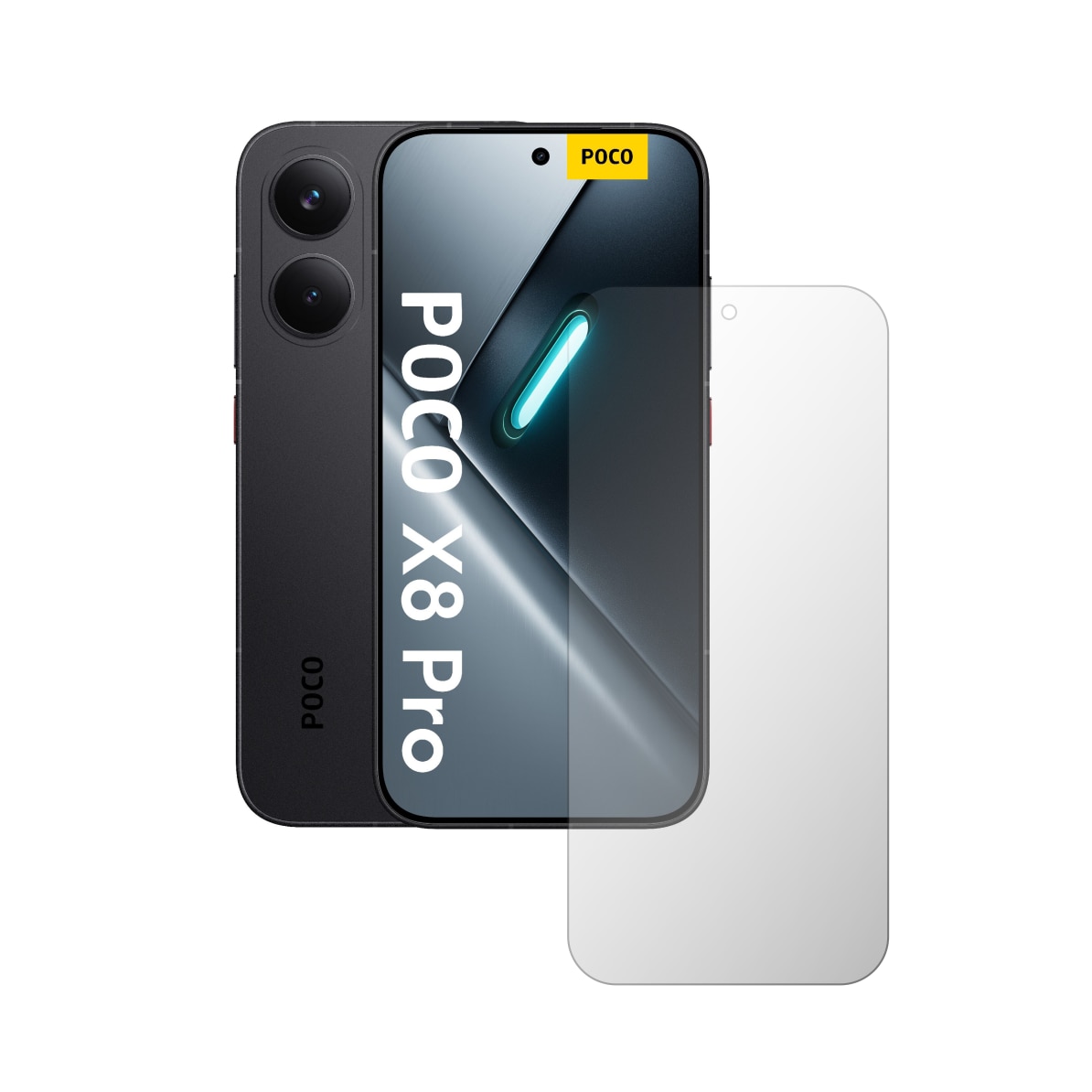 Folie Protectie Ecran Folie24, pentru Poco X8 Pro, 1X Ultra-Clear cu Acoperire Totala Full-Display, Adeziva, Flexibila cu Auto Regenerare