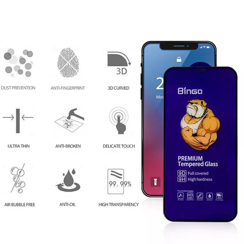 Folie sticla securizata Premium Full Glue pentru iPhone 13 pro, Bingo