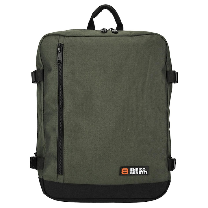 Rucsac, Enrico Benetti, Amsterdam, 40x30x20cm, olive, 17 inch