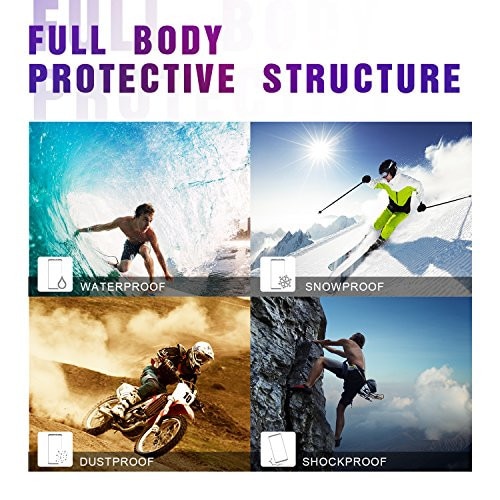 Husa subacvatica waterproof and snowproof pentru telefon Clear