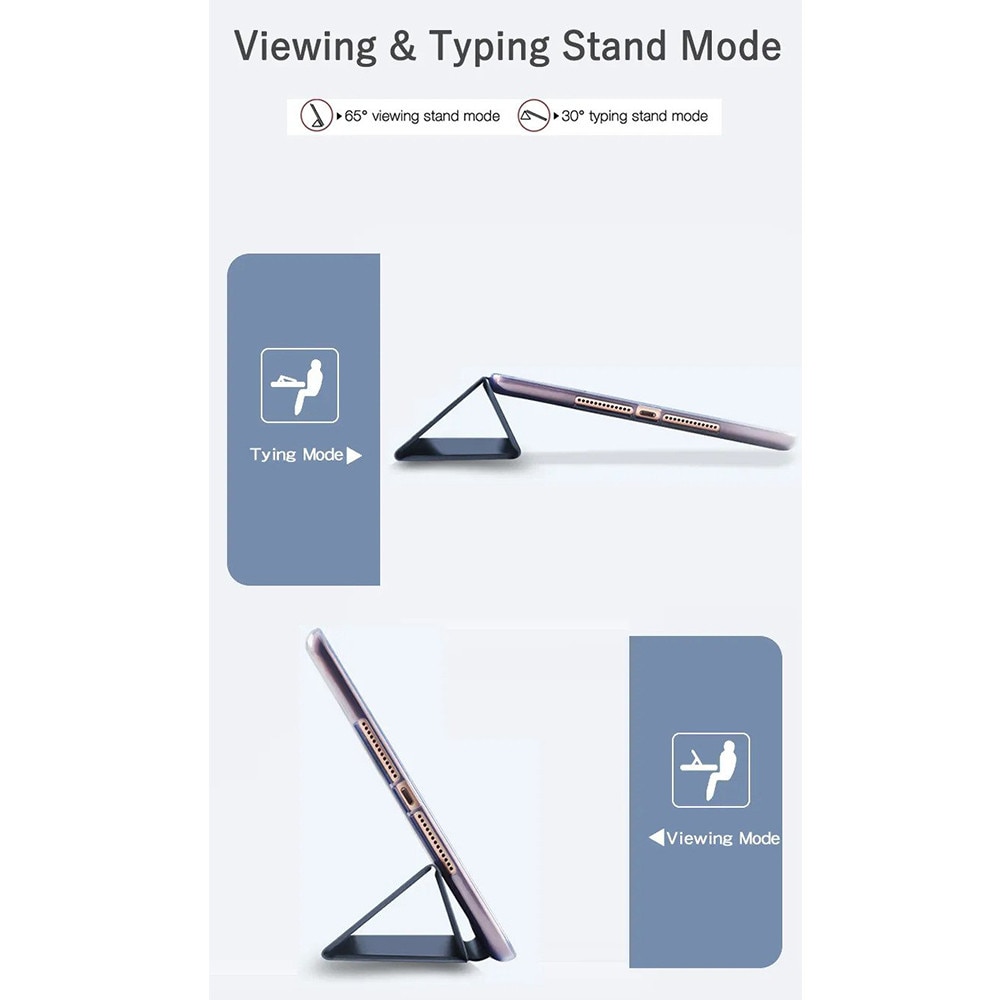 Husa Tableta G-Tech Leather Folding Stand, Compatibila cu Honor Pad X8a, 11 Inch, Anti Amprenta, Piele Ecologica, Full Protection, Negru