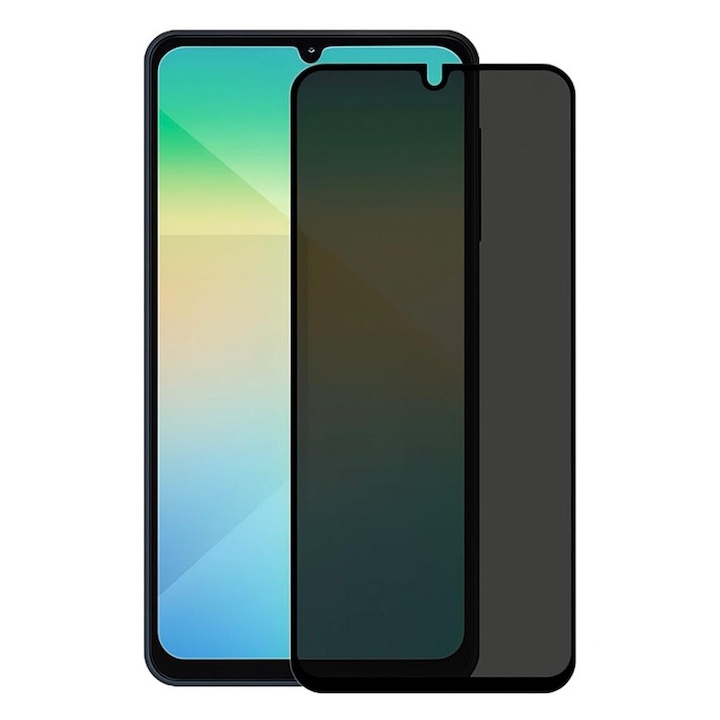 Folie sticla securizata Privacy compatibila cu Samsung Galaxy A17, IMOBILE ACCESSORIES, antizgarieturi, multicolor