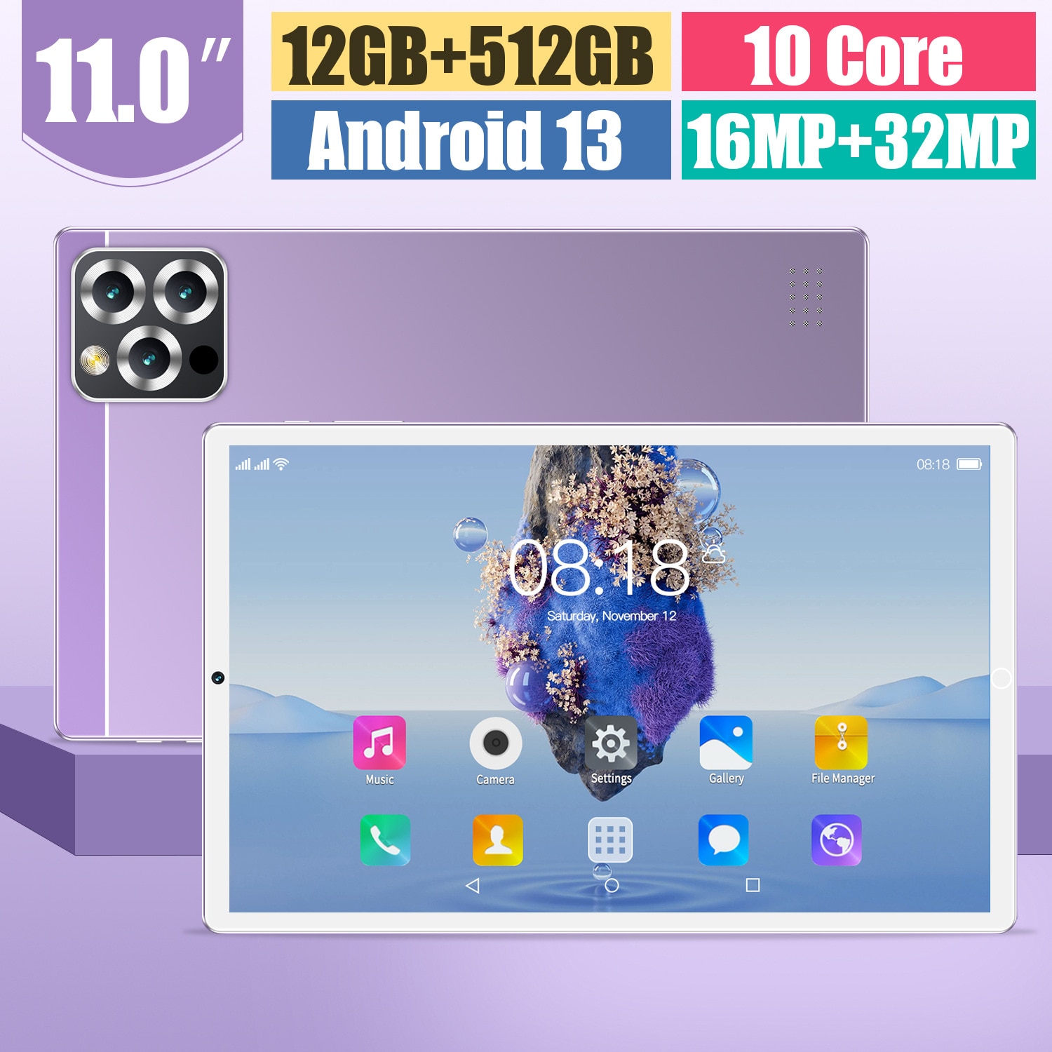 Tableta 5G de 10, 1 inch, 2 in 1 tableta si telefon