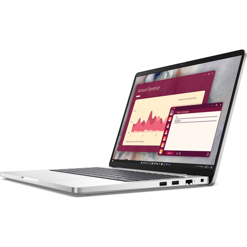 Laptop Dell Pro 14 PC14250, 14 inch 1920 x 1200, Intel 265U 12 C / 14 T, 2.1 GHz - 5.3 GHz, 12 MB cache, 15 W, 16 GB DDR5, 512 GB SSD, Intel Graphics, Windows 11 Pro