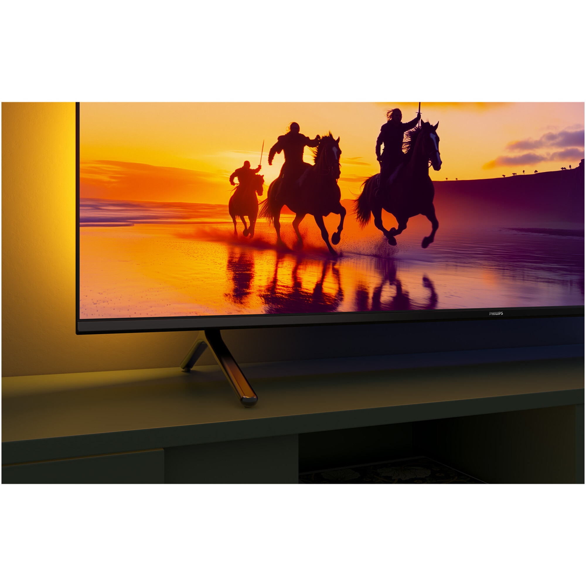 Televizor Philips AMBILIGHT tv QLED 85PUS8510, 215 cm, Smart TV, 4K Ultra HD, Clasa D