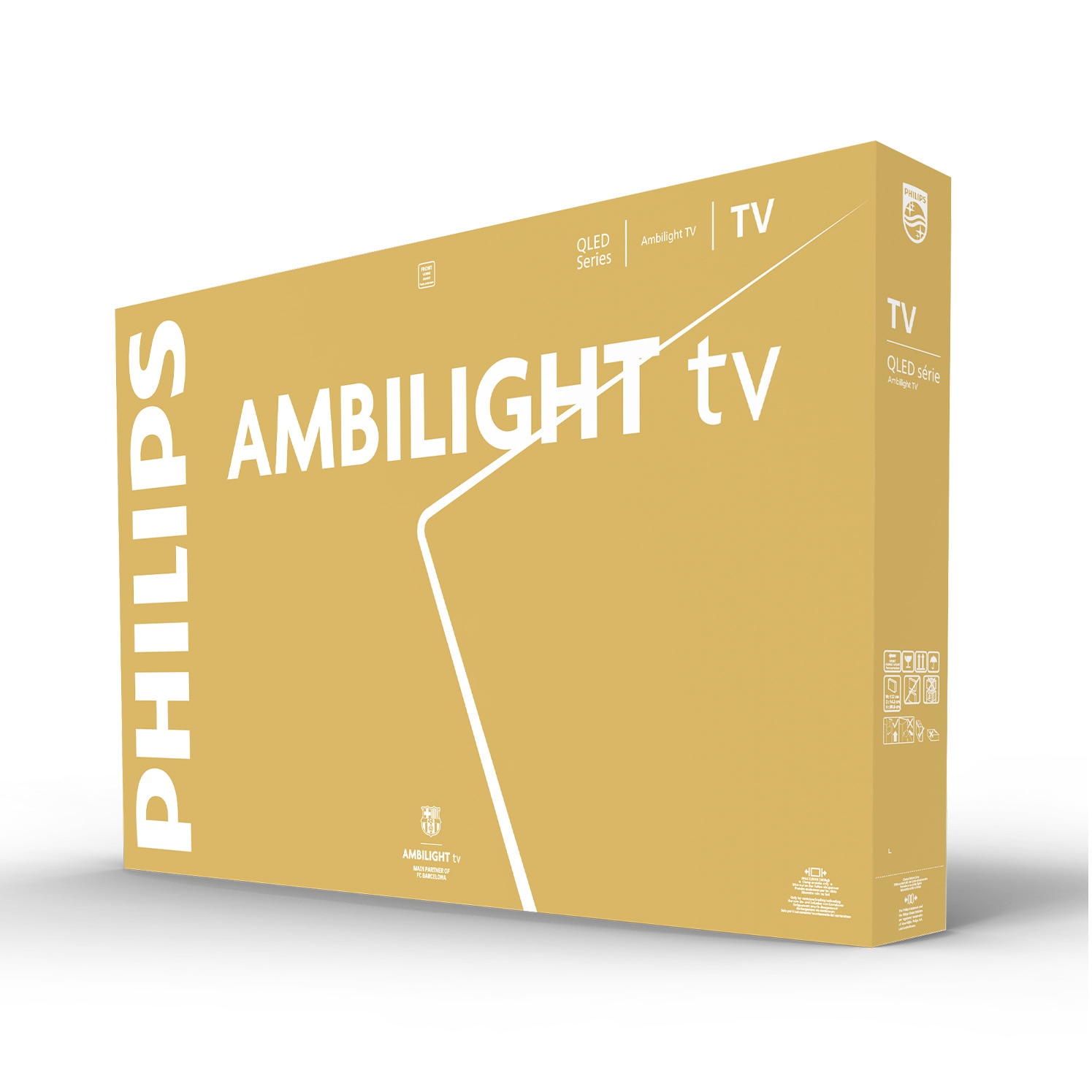 Televizor Philips AMBILIGHT tv QLED 85PUS8510, 215 cm, Smart TV, 4K Ultra HD, Clasa D
