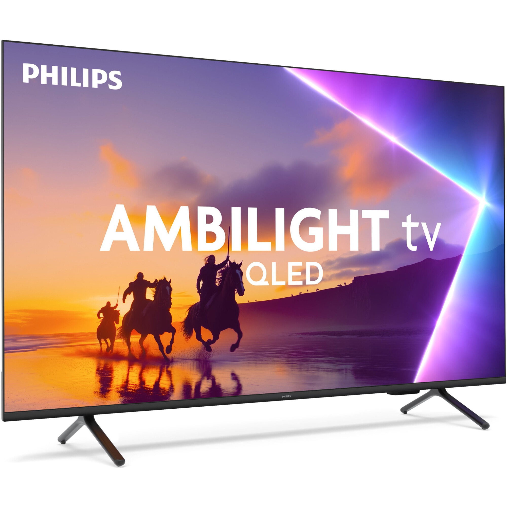 Televizor Philips AMBILIGHT tv QLED 85PUS8510, 215 cm, Smart TV, 4K Ultra HD, Clasa D