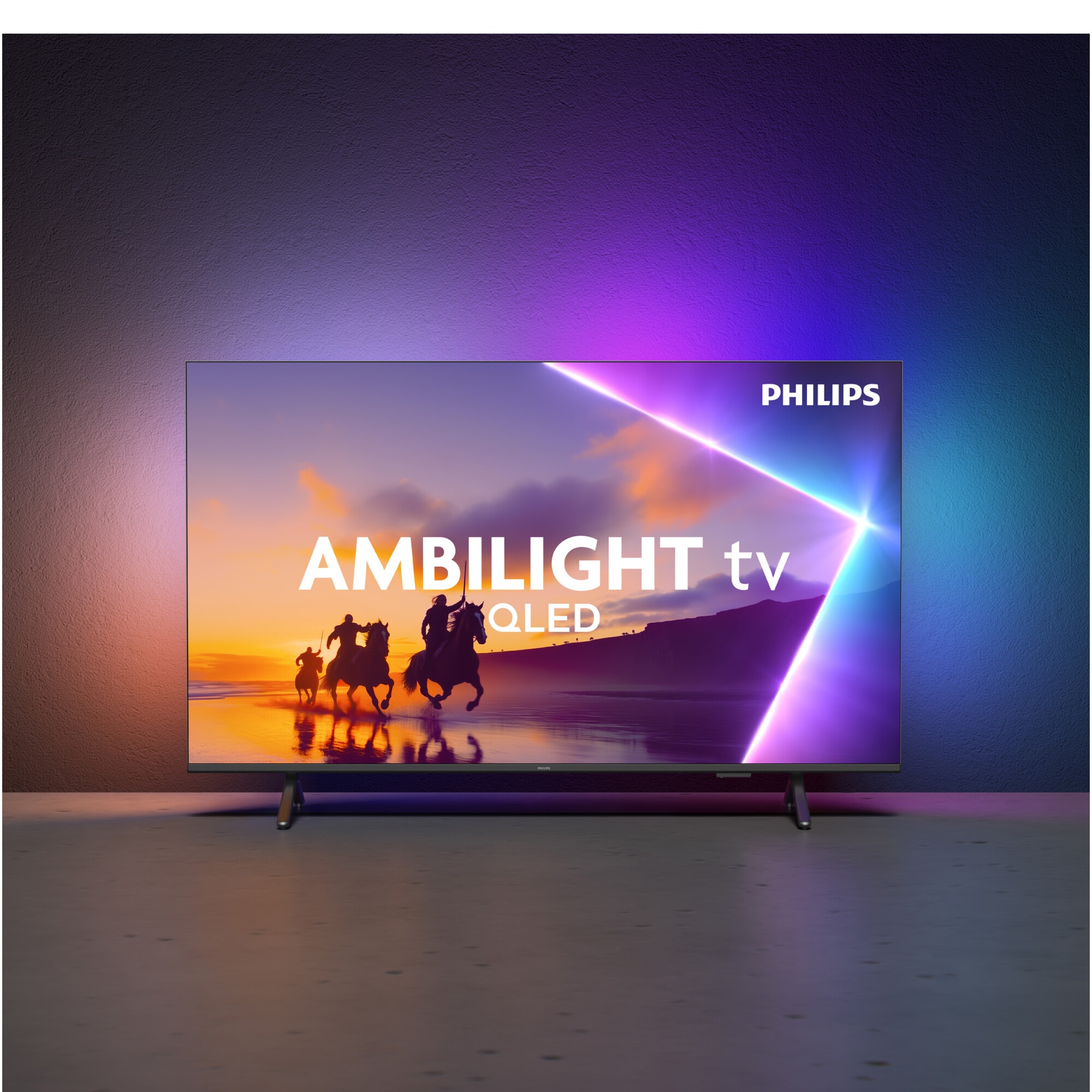 Televizor Philips AMBILIGHT tv QLED 85PUS8510, 215 cm, Smart TV, 4K Ultra HD, Clasa D