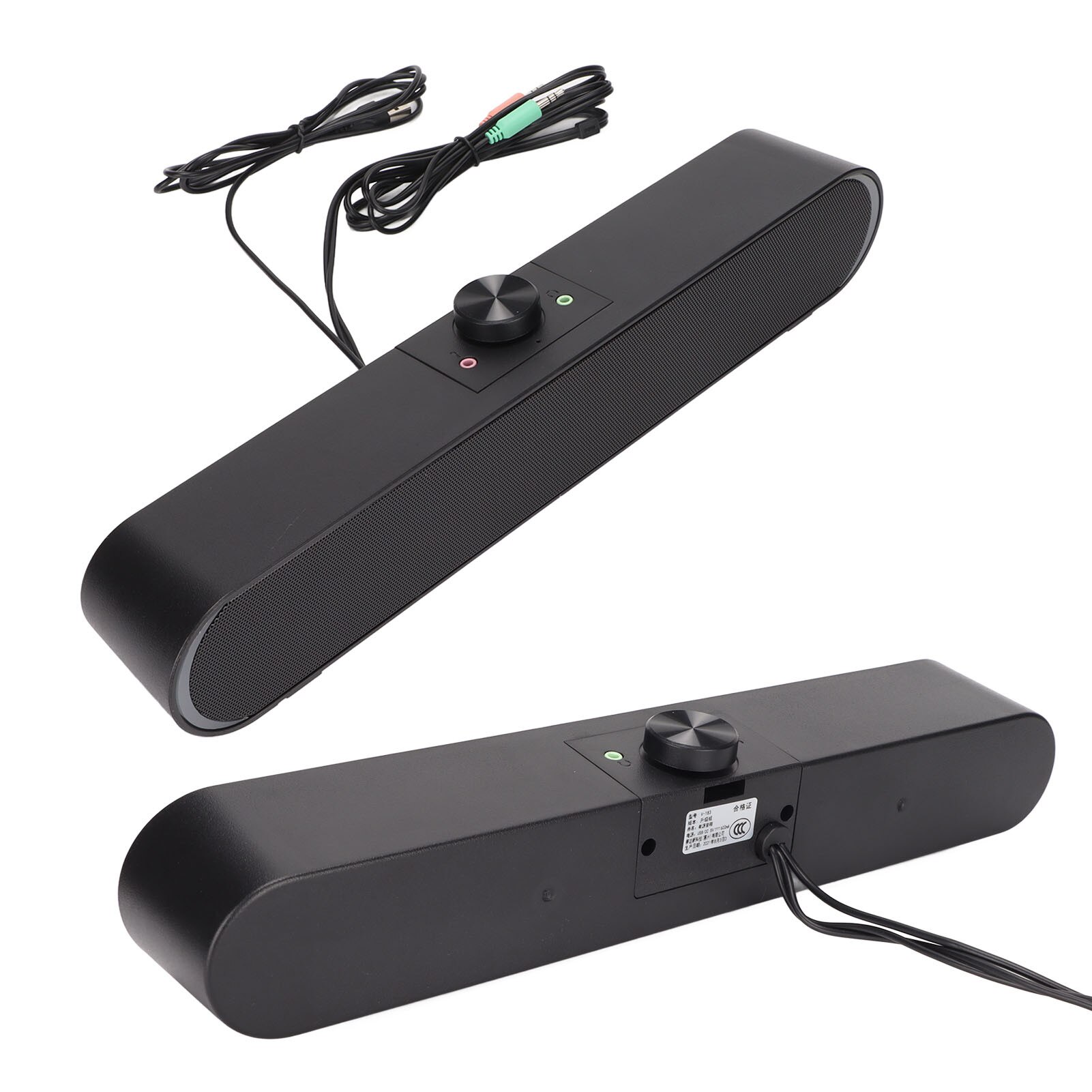 Bara de sunet Fokelyi cu subwoofer, USB, volum ajustabil, 30Hz-15KHz, 120dB, pentru laptopuri și smartphone-uri