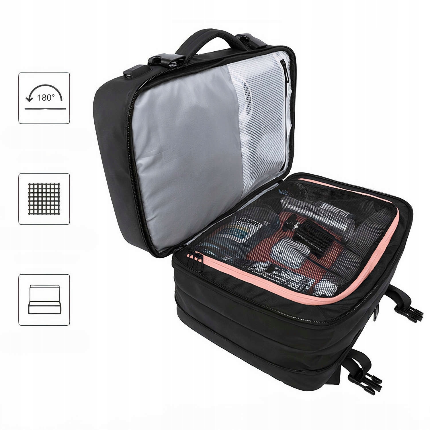 Rucsac calatorie Ruhhy, waterproof, 45L, 40x20x25cm, pentru laptop 17,3"