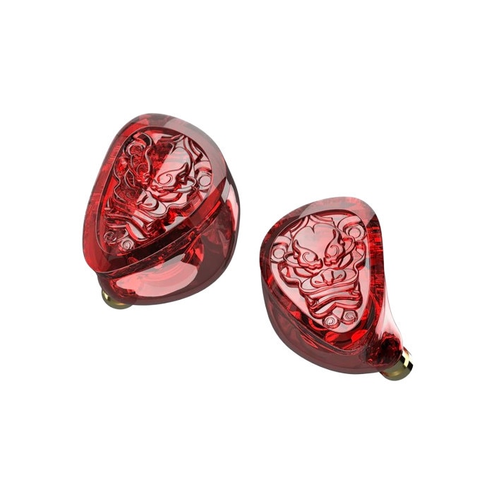 Casti TANGZU Wan'er S.G II Red Lion, Monitor, Gaming IEM, HiFi, Versiune Bass edition de 10mm Dinamic Driver, Cablu Premium detasabil, Cu Microfon HD, Rosu Cristal