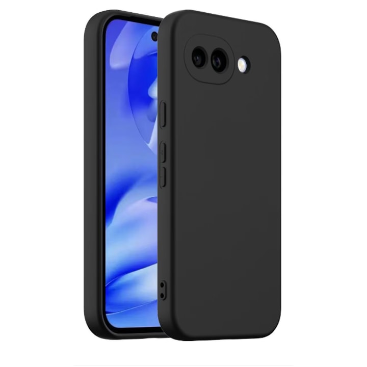 Husa protectie compatibila cu Google Pixel 10a, Silicon Flexibil Mat, Protectie Camera, Margini Ridicare pentru protectie ecran, Negru