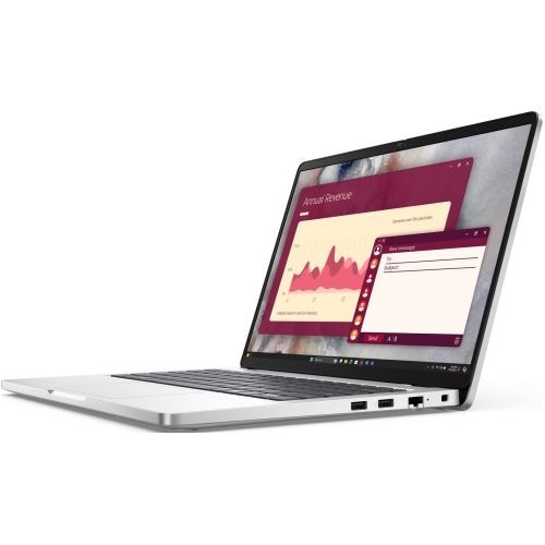 Laptop Dell Pro 14 PC14250, 14 inch 1920 x 1200, Intel 235U 12 C / 14 T, 2.0 GHz - 4.9 GHz, 12 MB cache, 15 W, 16 GB DDR5, 512 GB SSD, Intel Graphics, Ubuntu