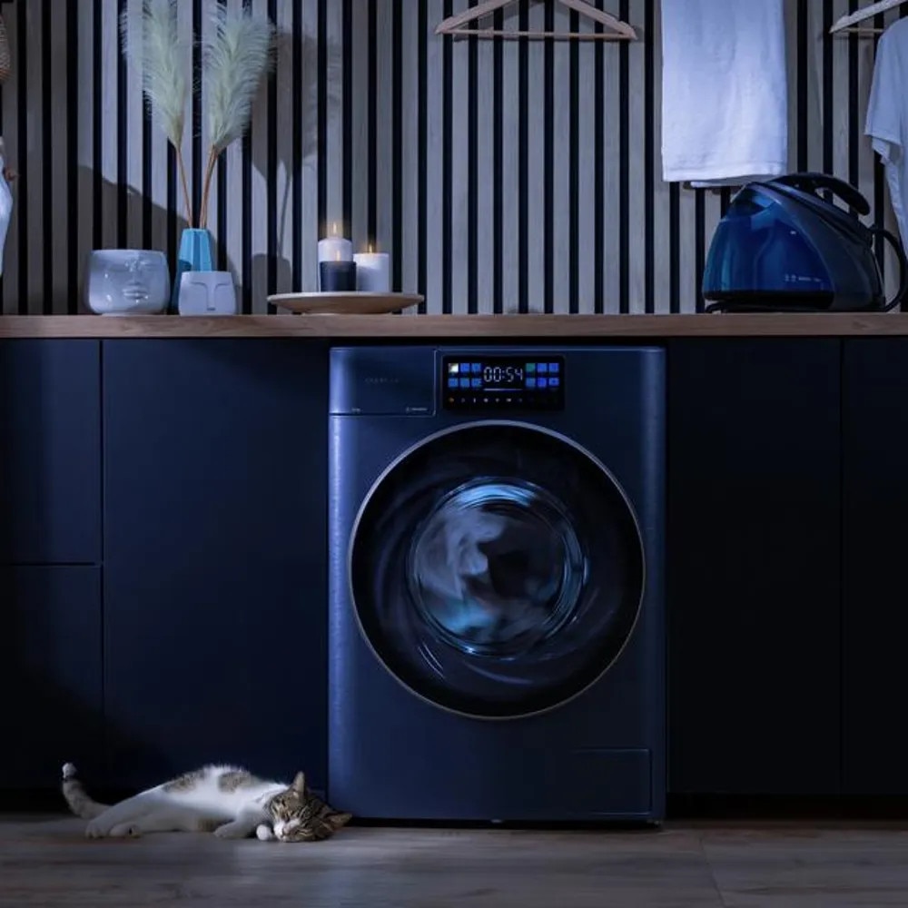 Masina de spalat rufe smart Cecotec, Bolero DressCode Autodose Direct Drive, clasa A, capacitate spalare 12 kg, motor Direct Drive Inverter, functie Auto-Dose, 14 programe prestabilite, Drum Clean Plus, program Smart Wash, Steam Max, Sanitise, titan