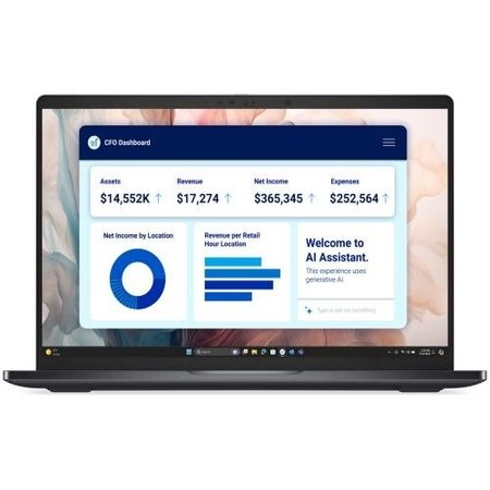 Laptop Dell Pro 14 Premium PA14250, 14 inch 1920 x 1200, Intel 236V 8 C / 8 T, 2.1 GHz - 4.7 GHz, 8 MB cache, 16 GB LPDDR5X, 512 GB SSD, Intel Graphics, Windows 11 Pro