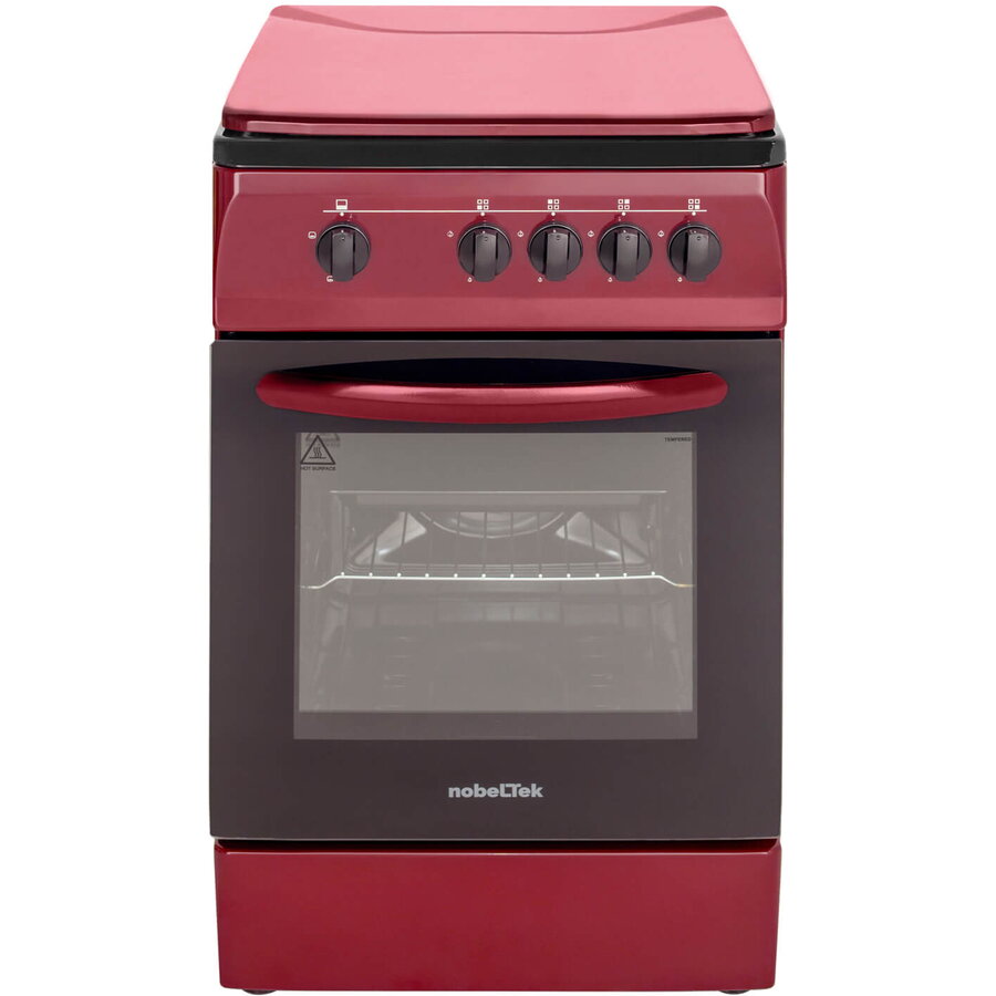 Aragaz NobeLTek NLT 1065BD/G1, Gaz, 50 cm, Rosu Bordeaux