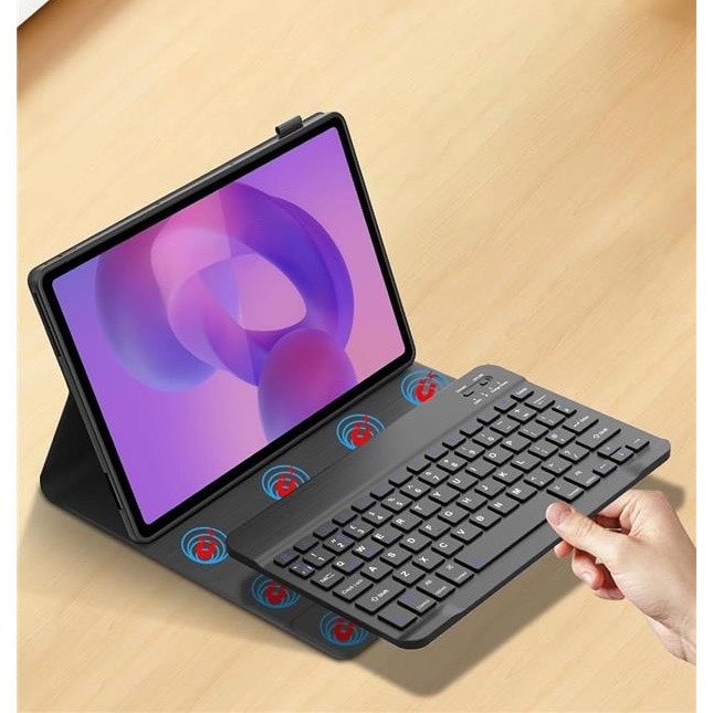HUSA SI TASTATURA BLUETOOTH 2 IN 1 PENTRU Lenovo Idea Tab Plus 12 "1"