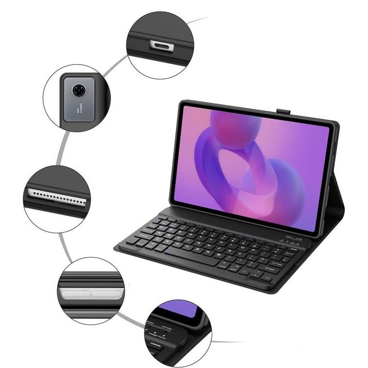 HUSA SI TASTATURA BLUETOOTH 2 IN 1 PENTRU Lenovo Idea Tab Plus 12 "1"