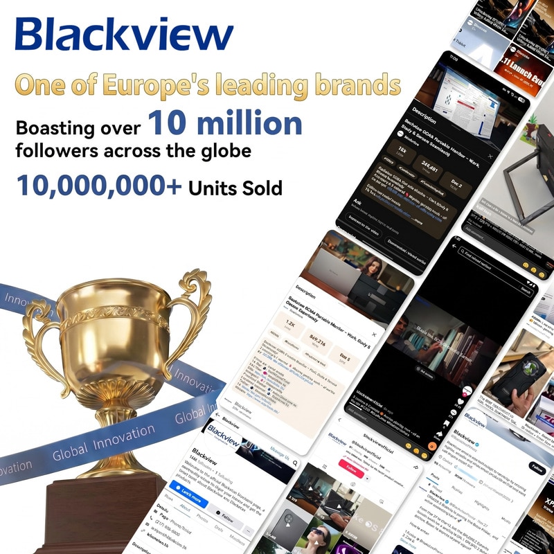 Telefon mobil Blackview Wave 7C, Android 16, 16GB+128GB（2TB TF),6.56"HD+ IPS, 32MP+13MP, Unisoc Tiger T310,5000mAh/IP54/WiFi 5G/Face ID/2 SIM, Albastru
