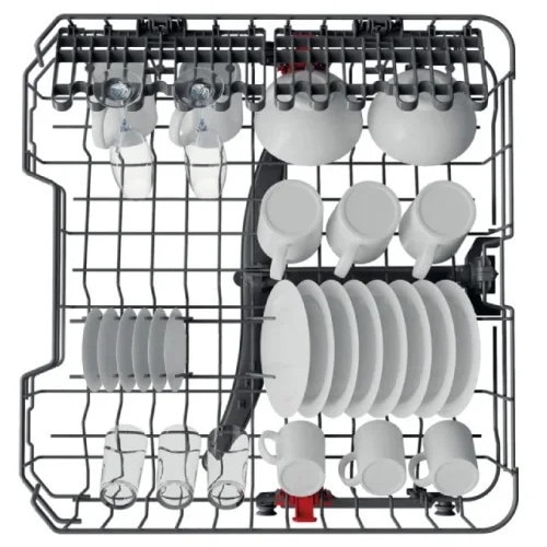 Masina de spalat vase incorporabila Whirlpool WH4IFC14BN6, complet incorporabila, 14 seturi, Clasa C, 9 programe, 44 dB, Start intarziat, Alb