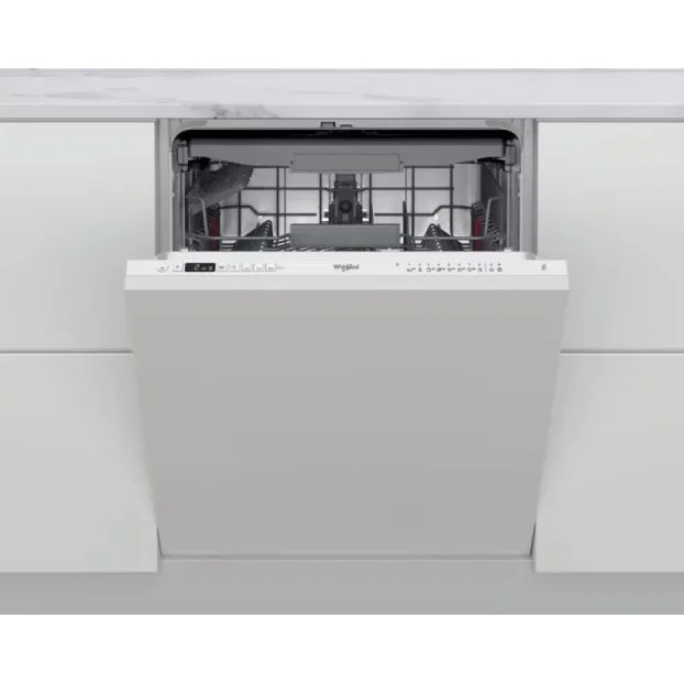 Masina de spalat vase incorporabila Whirlpool WH4IFC14BN6, complet incorporabila, 14 seturi, Clasa C, 9 programe, 44 dB, Start intarziat, Alb