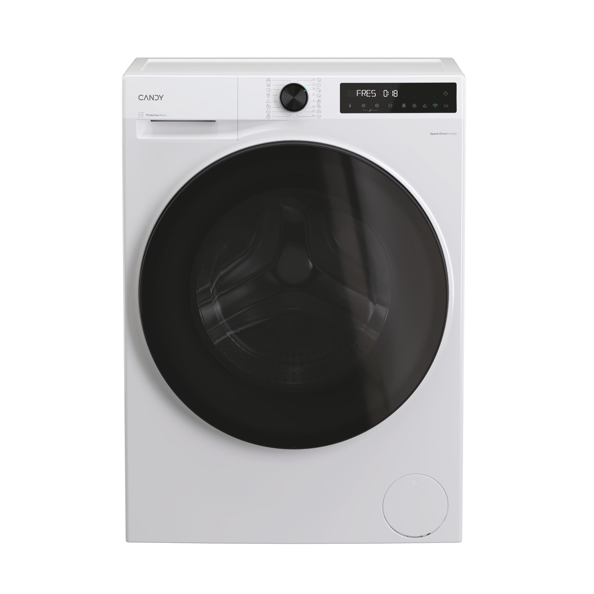 Masina de spalat rufe Slim CANDY BP 49SBL8-S, clasa energetica A-20%, 9 kg, 1400 rpm, Motor Inverter, ProActive Wash, conectivitate WiFi/ hOn app, XL Soft Drum, Clean Shield, alba