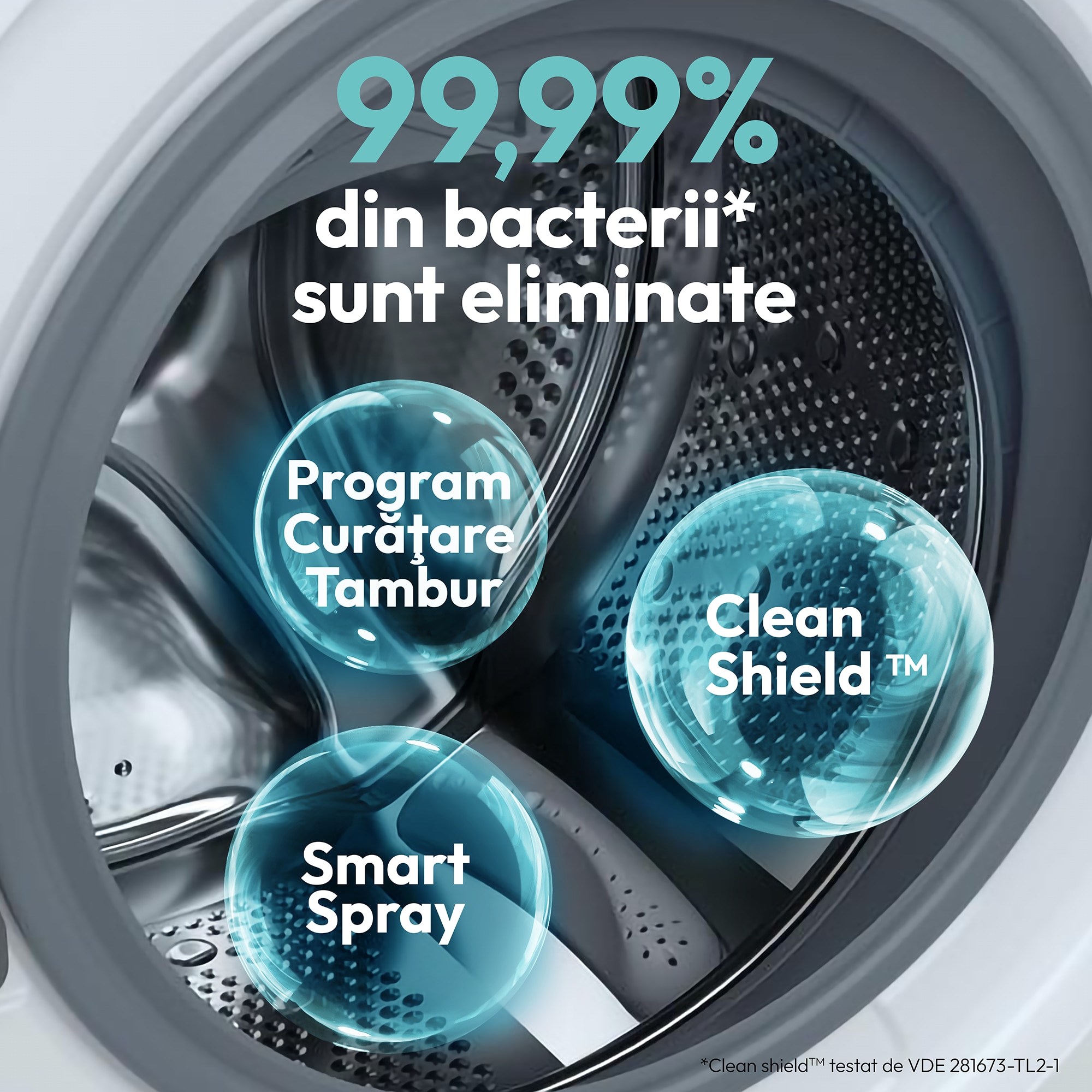 Masina de spalat rufe Slim CANDY BP 49SBL8-S, clasa energetica A-20%, 9 kg, 1400 rpm, Motor Inverter, ProActive Wash, conectivitate WiFi/ hOn app, XL Soft Drum, Clean Shield, alba