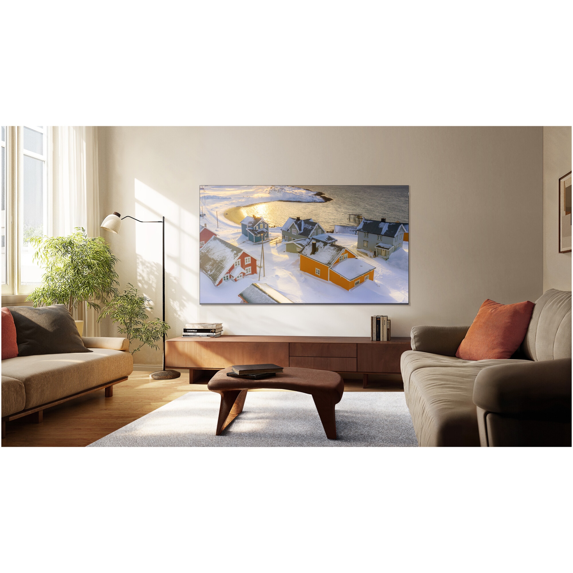 Televizor TCL QLED 85P8K, 214 cm, Smart Google TV, 4K Ultra HD, 100Hz, Clasa F