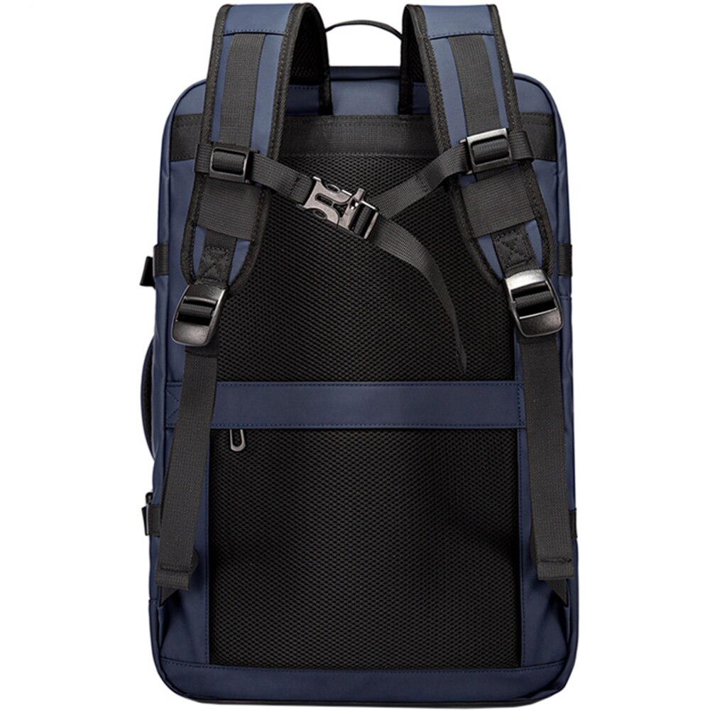 Rucsac calatorii, laptop 15.6 inch, extensibil, rezistent la stropi de apa, multifunctional, buzunar antifurt, sistem fixare pe valiza, port USB, BANGE, BG1908SNY, Albastru