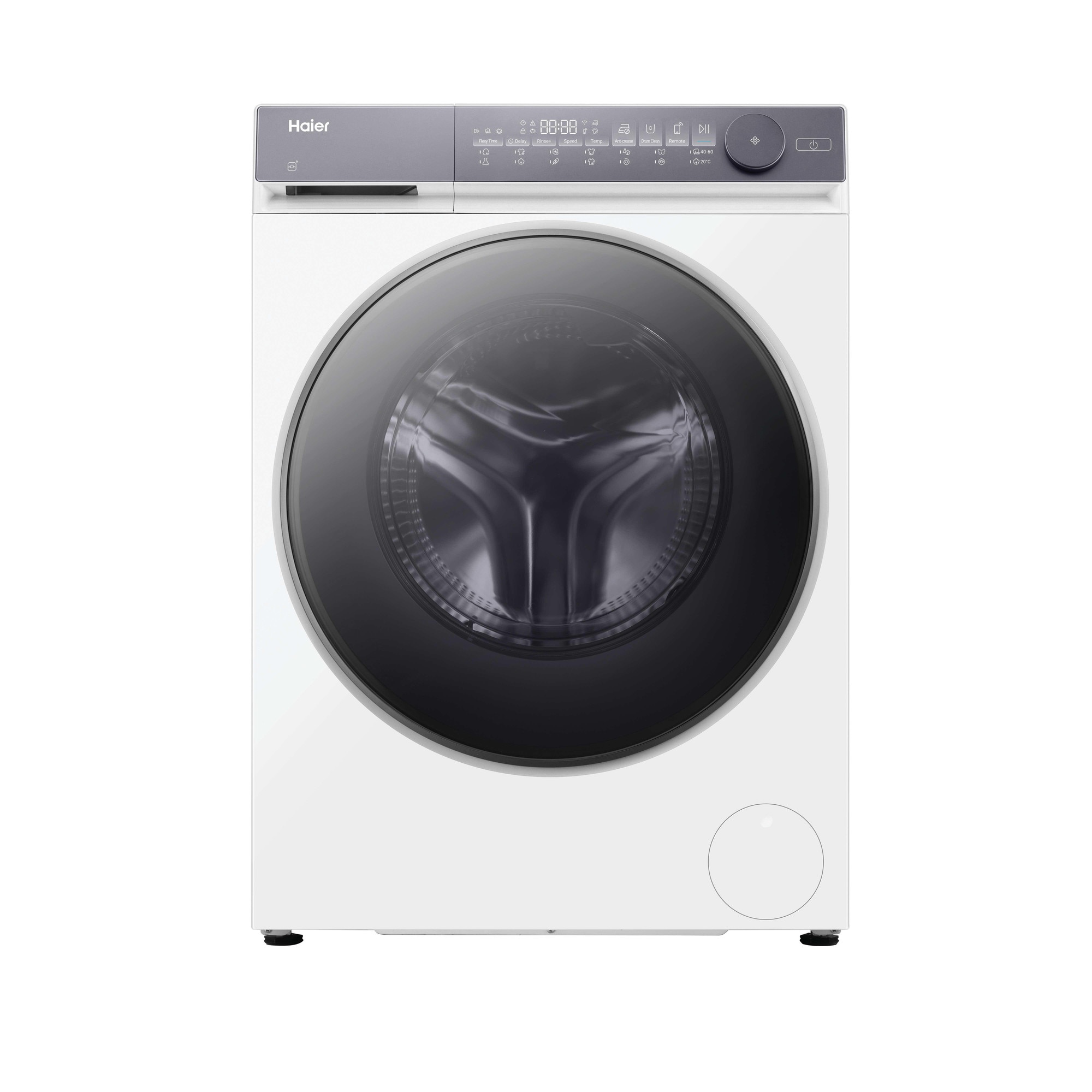 Masina de spalat rufe Haier HW80-B14367U1-S, 8 kg, 1400 rpm, clasa A-45%, motor Direct Motion, Flexy Time, WiFi/ hOn app, ABT, Refresh, alba
