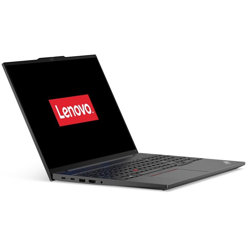 Laptop Lenovo ThinkPad E16 Gen 1 cu procesor Intel® Core™ i5-1335U pana la 4.6 GHz, 16", WUXGA, IPS, 16GB DDR4, 512GB SSD, Intel® Iris® Xe Graphics, No OS, Graphite Black