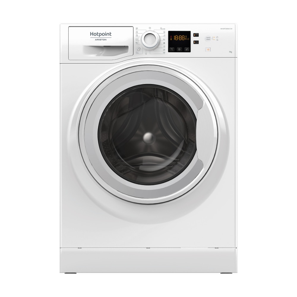 Masina de spalat rufe Hotpoint-Ariston NWS 7469 W EU, Extra Touch, Steam Hygiene, Program Anti-pete, 7 Kg, 1400 rpm, Clasa A, Alba