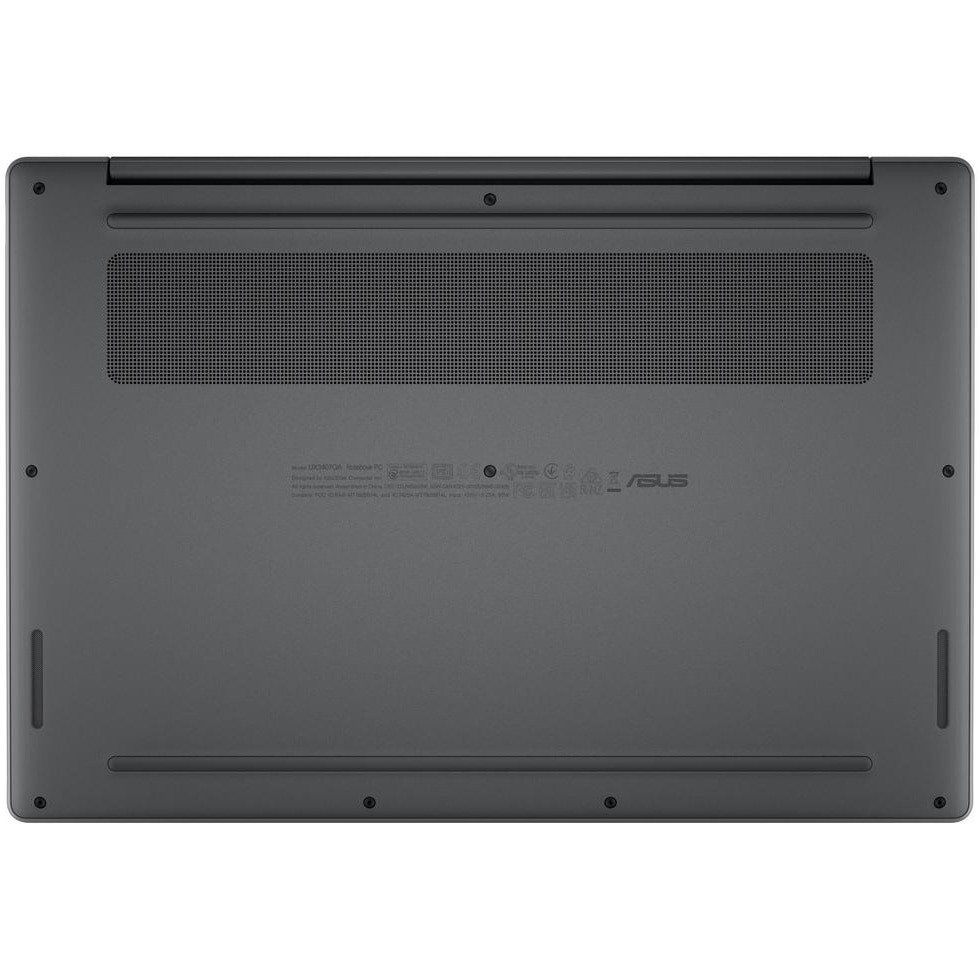 Laptop ASUS Zenbook A14 UX3407RA cu procesor Snapdragon® X Elite X1E 78 100 pana la 3.4GHz, 14'', WUXGA, OLED, 16GB LPDDR5X RAM, 1TB SSD, Qualcomm® Adreno™ GPU, Windows 11 Pro, Iceland Gray