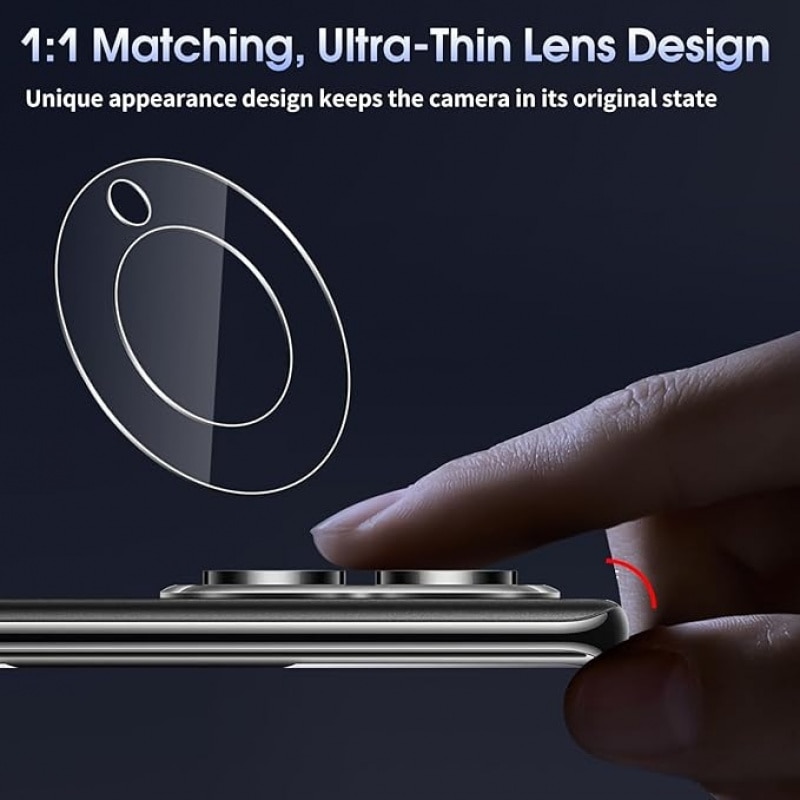 For Honor Magic 8 Lite 5G 2Pcs 9H Sticla Temperata Protectie Lentila Camera HD Clara Acoperire Totala Anti-Raschiteza Anti-Abraziune
