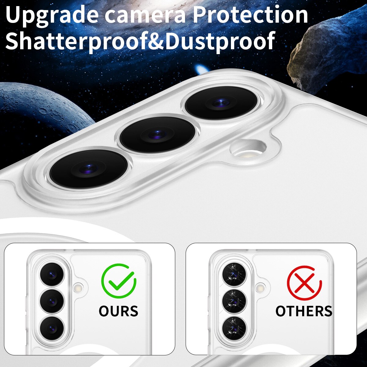 Husa de protectie pentru Samsung Galaxy S26, Omelivon, MagSafe, Protectie completa, Anti-Soc, Decupaje Precise, Incarcare Wireless, Materiale Premium, Transparent mat