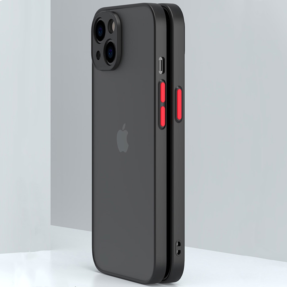 Husa de Protectie pentru Apple iPhone 14, Silicon TPU, Protectie Camera, Trendy Smoky Design, Negru