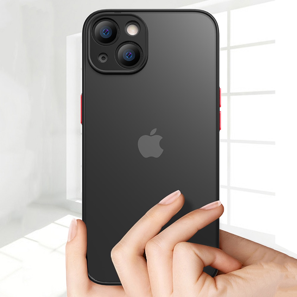 Husa de Protectie pentru Apple iPhone 14, Silicon TPU, Protectie Camera, Trendy Smoky Design, Negru
