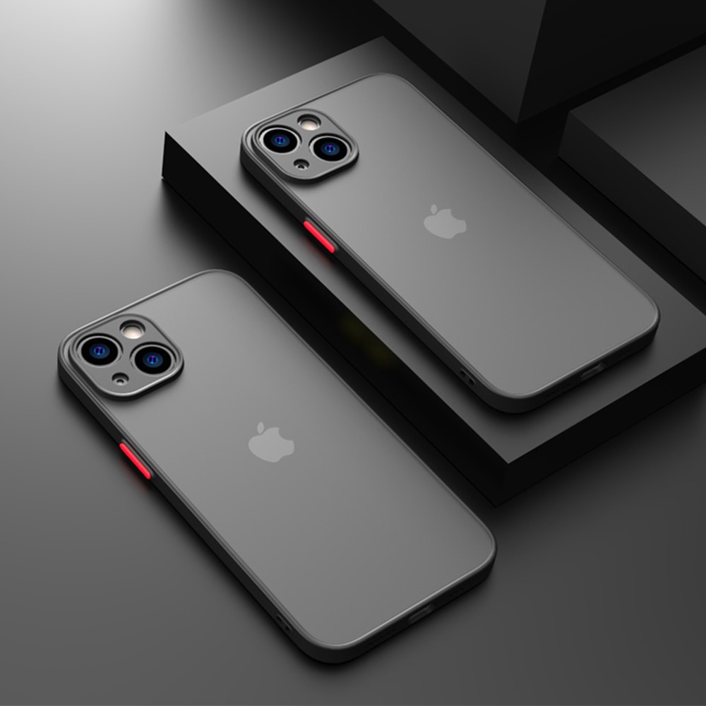Husa de Protectie pentru Apple iPhone 14, Silicon TPU, Protectie Camera, Trendy Smoky Design, Negru