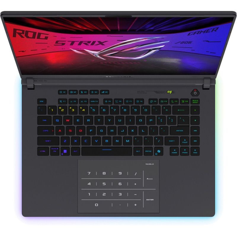 Laptop Asus ROG Strix G16 G615 G615LW-S5047, 16 inch 2560 x 1600, Intel Core Ultra 9 275HX 24 C / 24 T, 2.7 GHz - 5.4 GHz, 40 MB cache, 28 W, 32 GB DDR5, 2 TB SSD, Nvidia GeForce RTX 5080, Fara sistem de operare, Gri