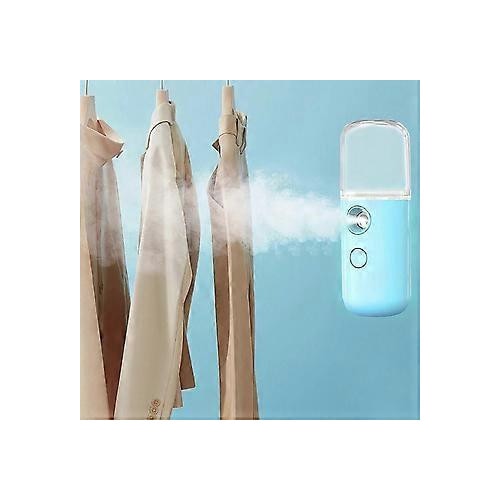 Fier de calcat cu aburi portabil, 30ml, albastru, 10x3.6cm, fara fir