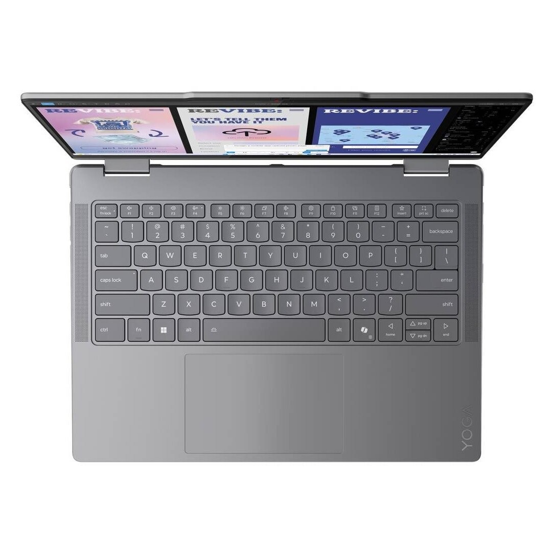 Laptop Lenovo Yoga 7 WUXGA 14 inch Intel Core Ultra 5 226V 16GB 512GB SSD Windows 11 Home Luna Grey