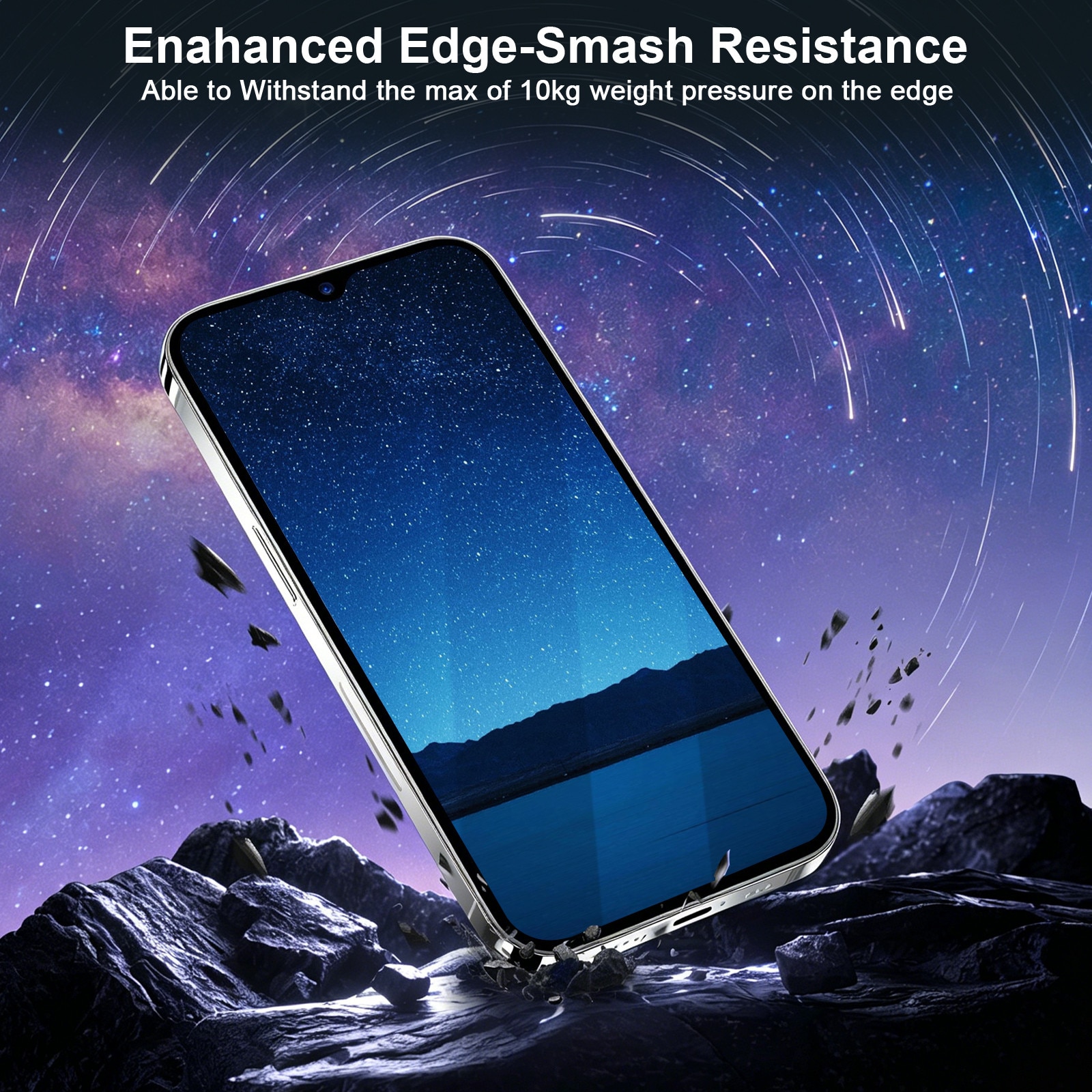XWK® Folie protectie telefon 9h, sticla securizata, transparenta, antisoc, pentru Samsung S21
