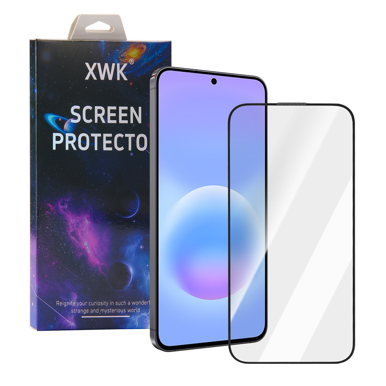 XWK® Folie protectie telefon 9h, sticla securizata, transparenta, antisoc, pentru Samsung S21