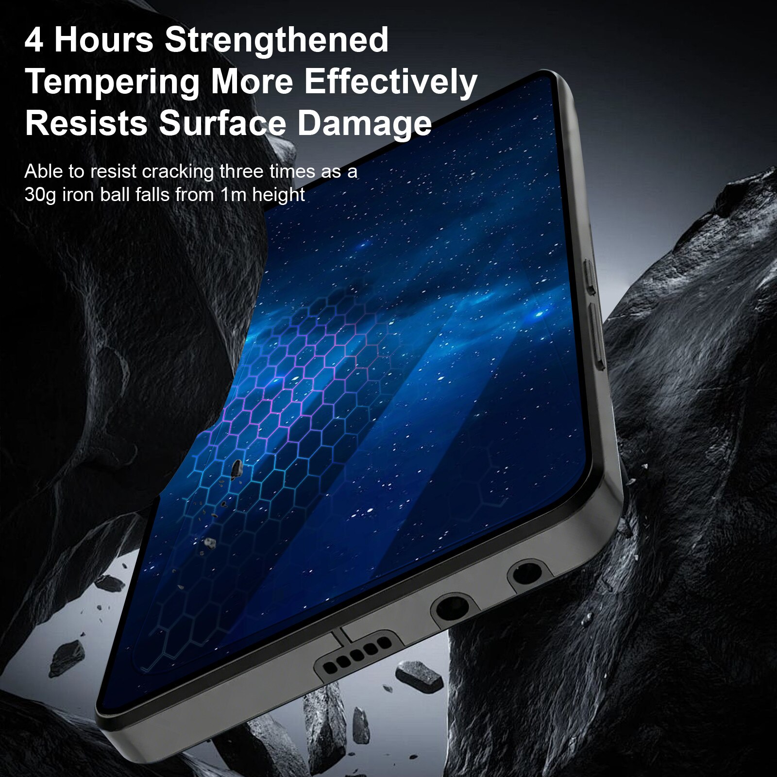 XWK® Folie protectie telefon 9h, sticla securizata, transparenta, antisoc, pentru Samsung S21