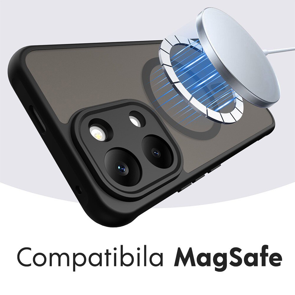 Husa pentru Xiaomi Poco X8 Pro Max Daden® HaloFrost II, MagSafe, Antisoc, Incarcare wireless, Calitate Premium, Negru
