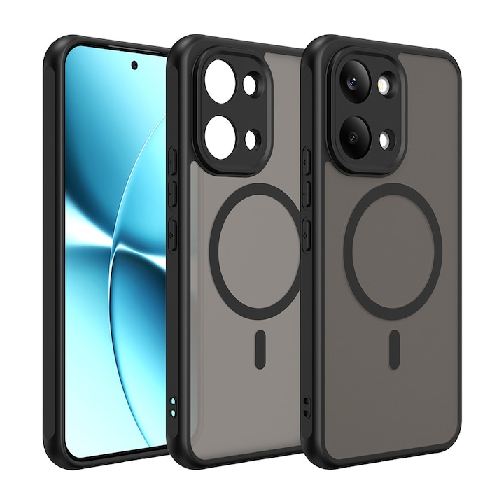 Husa pentru Xiaomi Poco X8 Pro Max Daden® HaloFrost II, MagSafe, Antisoc, Incarcare wireless, Calitate Premium, Negru