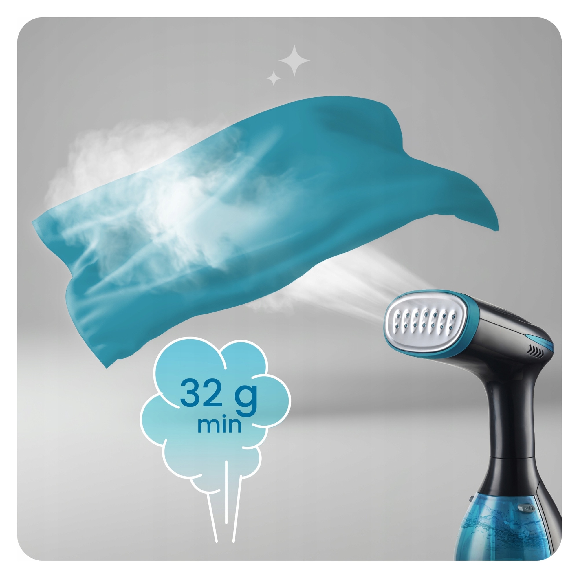 Indreptat cu abur Berdsen Steamer, 1500W 32g/min, Fier de calcat cu abur Perie cu abur Fier de calcat cu abur Fier de calcat de calatorie, Compact, Negru