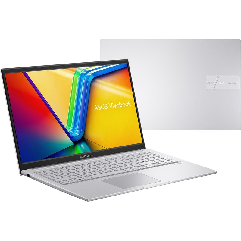 Laptop ASUS Vivobook 15 A1502VA cu procesor Intel® Core™ i5-13420H pana la 4.6GHz, 8 cores, 15.6'', Full HD, IPS, 32GB DDR4, 512GB SSD, Intel® HD Graphics, No OS, Cool Silver