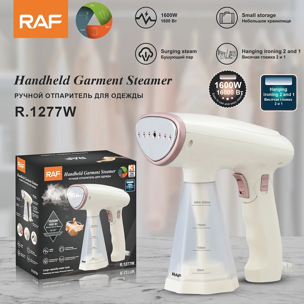 Aparat de Calcat R.1277 cu Aburi, Portabil pentru Haine, 1600W